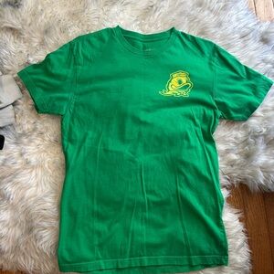 Green Oregon T-Shirt with Duck Logo